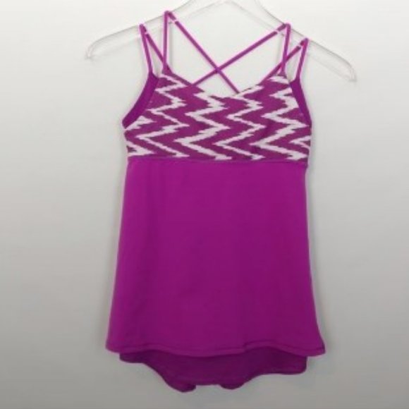 Ivivva Pink Printed Active Tank Top 12 - Picture 1 of 7